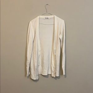 White cardigan